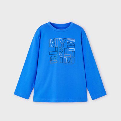 Mayoral Blue Long Sleeve T-Shirt 173