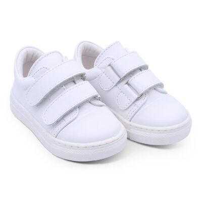Borboleta Rodrigo White Leather Shoes