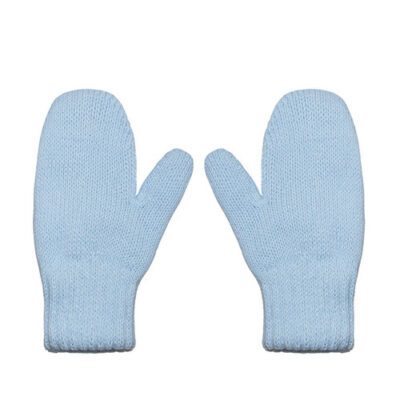 Pom Pom Envy Blue Mitts