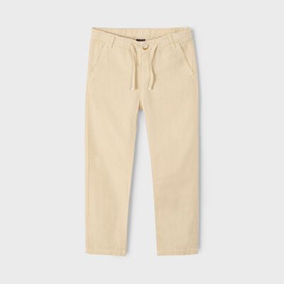 Mayoral Beige Linen Trousers 3568