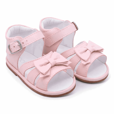 Borboleta Olivia Pink Leather Sandals