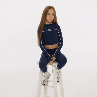 Ansandro Navy Set With White Piping