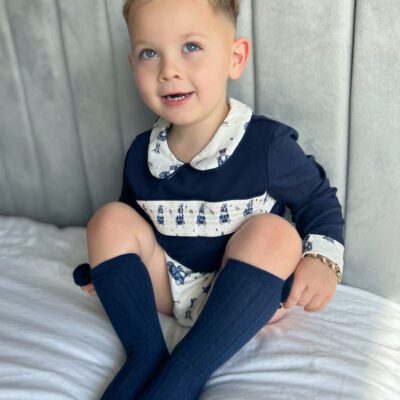 Little Ann's Christmas Smocked Jam Pants