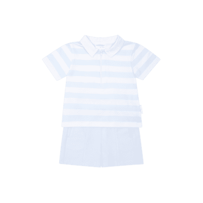 Pastels & Co Brandon Blue Shorts Set 801E
