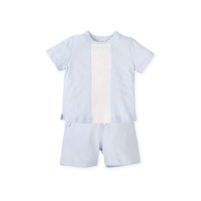 Tutto Piccolo Blue Shorts Set 2714