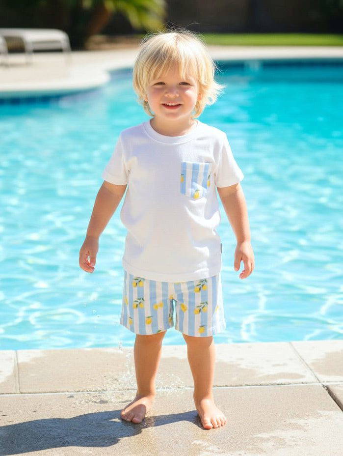 Little Ann's Lemon Boys Swim Set