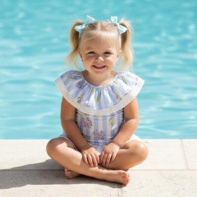 Little Ann's Girls Lemon Swimsuit