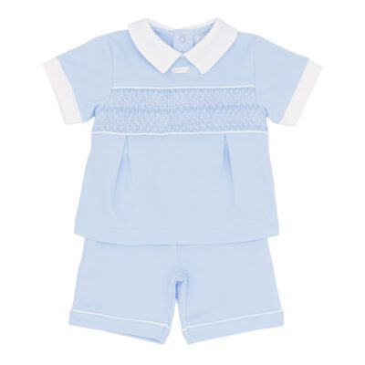 Amore Classic Smocked Shorts Set 0042