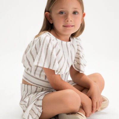 Mayoral Stripe Shorts Set 3949