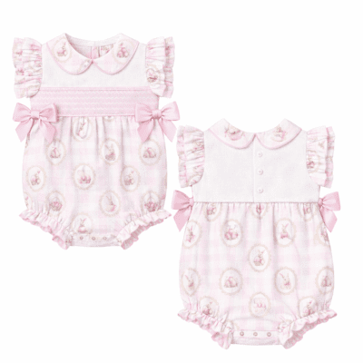Little Ann's Girls Smocked Easter Romper