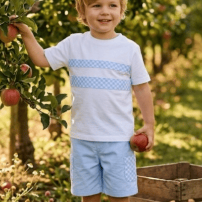 Pastels & Co Ralph Blue Shorts Set 807G
