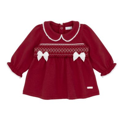 Amore Smocked Red Dress AM0098