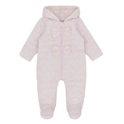 Amore Quilted Pink Pramsuit AM0110
