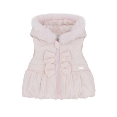 Amore Pink Gilet With Bows AM0111