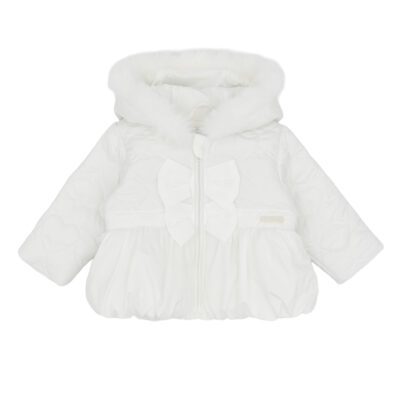 Amore White Jacket With Bows AM0112