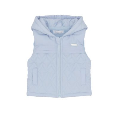 Amore Quilted Blue Gilet AM0114
