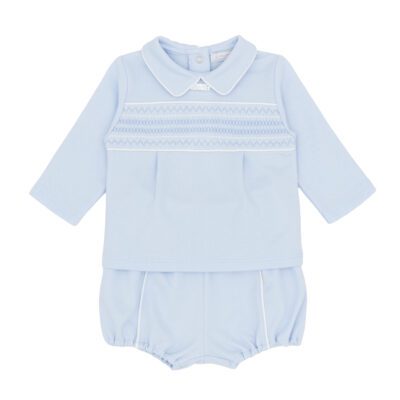 Amore Smocked Blue Jam Pant Set AM0121