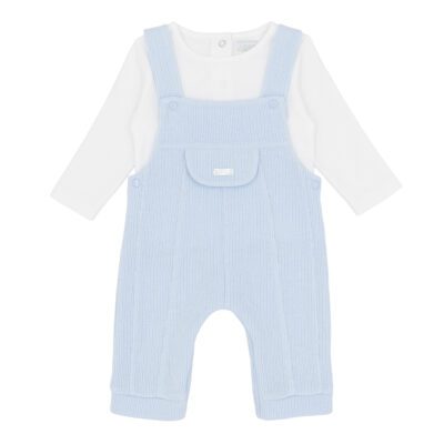 Amore Blue Knit Dungaree Set AM0132