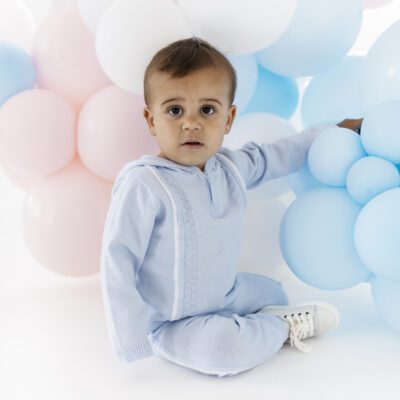 Blues Baby Bergen Blue Knit Set 3133
