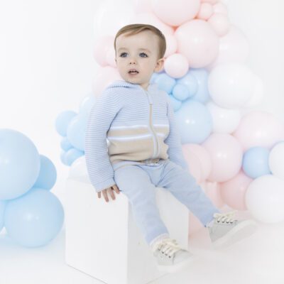 Blues Baby Hamar Blue Knit Set 3137