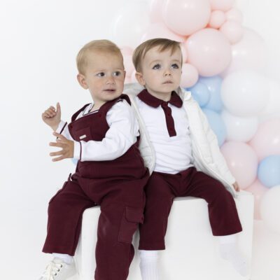 Blues Baby Copenhagen Bordeaux Dungaree Set 3228