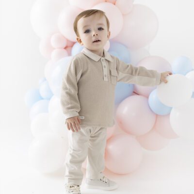 Blues Baby Copenhagen Beige Polo Set 3232