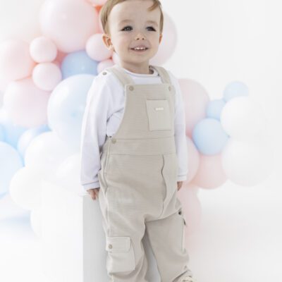 Blues Baby Copenhagen Beige Dungaree Set 3233