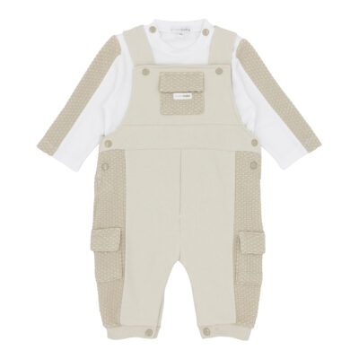 Blues Baby Oslo Beige Dungaree Set 3223