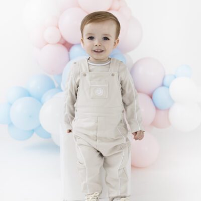 Blues Baby Hammel Beige Dungaree Set 3243