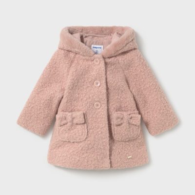 Mayoral Toddler Pink Boucle Coat 2436