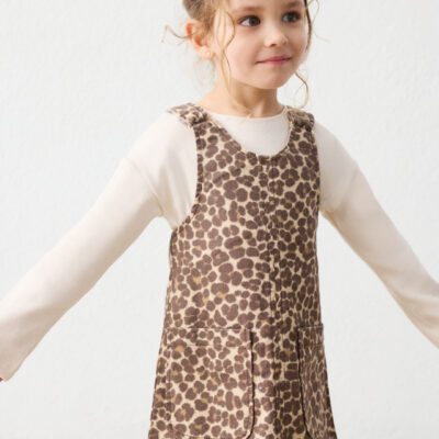 Mayoral Beige Pinafore 4918