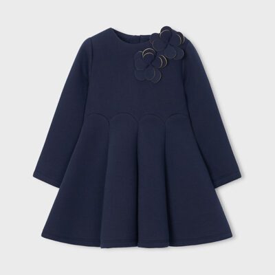 Mayoral Navy Neoprene Dress 4928