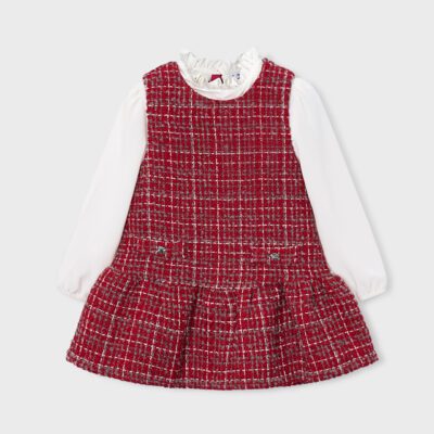 Mayoral Red Pinafore Set 4929