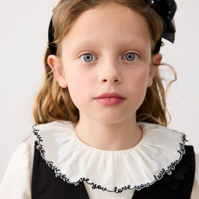 Mayoral Black Velvet Headband 10314