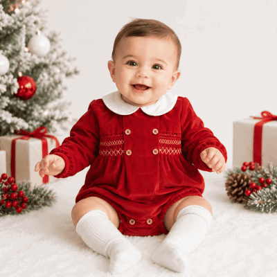 Babidu Red Romper 31632