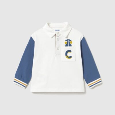 Mayoral Toddler Blue Polo 2102