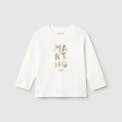 Mayoral Toddler Cream T-Shirt 108