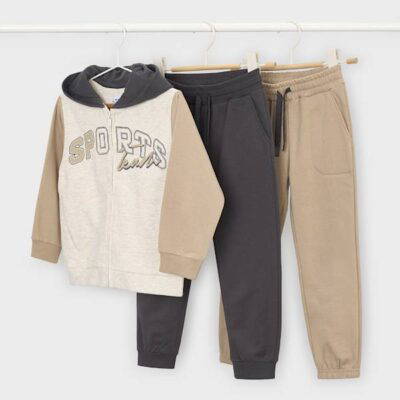 Mayoral Beige 3 Piece Tracksuit 907