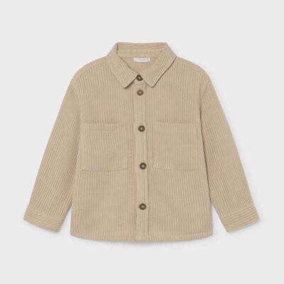 Mayoral Beige Cord Overshirt 4143