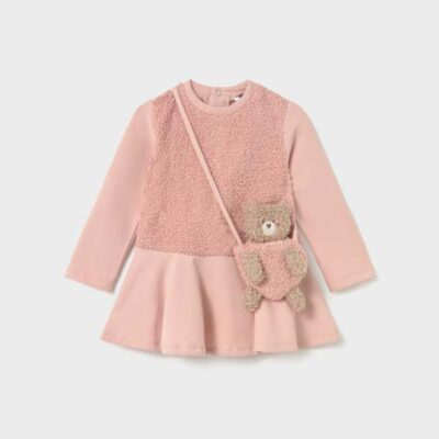 Mayoral Toddler Pink Bear Dress 2904