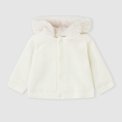 Tutto Piccolo White Knit Jacket 1830
