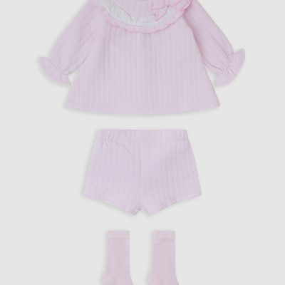 Tutto Piccolo Pink Shorts Set 2283