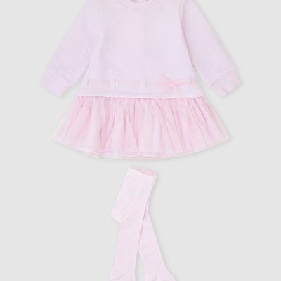 Tutto Piccolo Pink Dress & Tights 2284