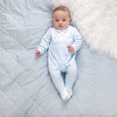 Emile et Rose Monty Blue Babygrow 2659