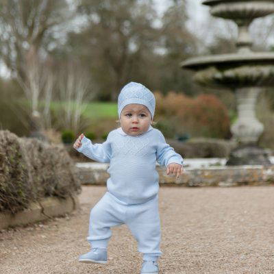 Emile et Rose Malachi Blue Knit Set 6521